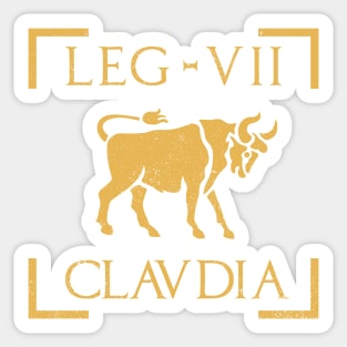 Legio VII Claudia Bull Emblem Roman Legion Sticker